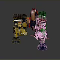 Mech Warrior Mech Soldier Machine Battlearm Mechanical Battlearm Machine Fighter Robot 3d model