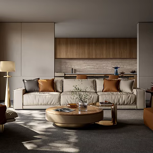 Minimalist Sofa 3d model