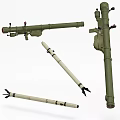 Military Weapons Collection Featuring Missiles Bombs Rocket Launcher And Components 3d model