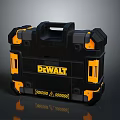 Toolbox tin box iron box plastic box container realistic 3d model