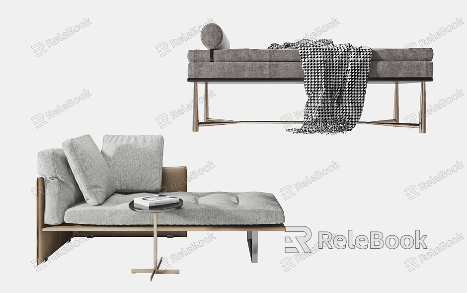 Modern chaise longue model