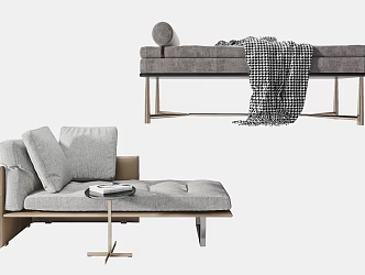 Modern chaise longue 3d model