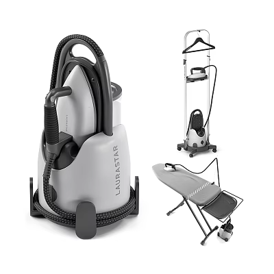 Efficient Household Steam Ironing Station With Ironing Board And Hanger Stand 3d model
