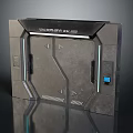 Futuristic Tech Control Panel With Metallic Texture Blue Light And Geometric Lines
