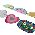 Children's Carpet Modern Shape Carpet 3d model
