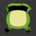 Cute Green Frog Shaped Children's Chair with Playful Design and Comfortable Seat
