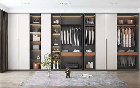 Modern wardrobe 3d model