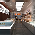Century Old Dessert Shop Interior With Modern Decor Display Cases And Fresh Pastries