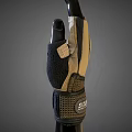 Fingerless Utility Glove With Breathable Mesh And Adjustable Wrist Strap