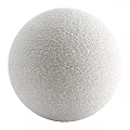 White Spherical Component With Detailed Textured Surface And Smooth Curved Design 3d model