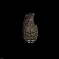 Vintage Rusty Metal Hand Grenade With Textured Surface And Pull Ring 3d model
