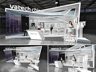 Modern Exhibition Booth 3d model