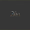 Painted Orc Warrior Characters With Stone Hammer And Floral Base Details