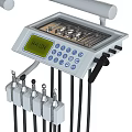 Essential Dental Medical Equipment Including Chair Light Treatment Unit And Instrument Cabinet
