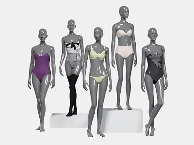 Modern Swimwear Women's Summer Swimwear Costume Women's Bra Underwear Women's Products Model Women's Bra 3d model
