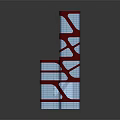 Modern Architectural Tower Design With Red And White Glass Facade And Multi Level Irregular Structure
