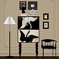 Middle Style Locker Vertical Cabinet 3d model