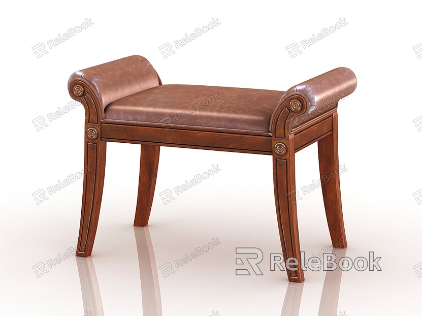 Dressing Stool Stool Leather Stool model