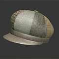 Stylish Patchwork Wool Flat Cap With Multi Color Design For Autumn Winter Fashion