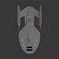 Futuristic Silver Spaceship Design With Sleek Wings And Blue Front Lights