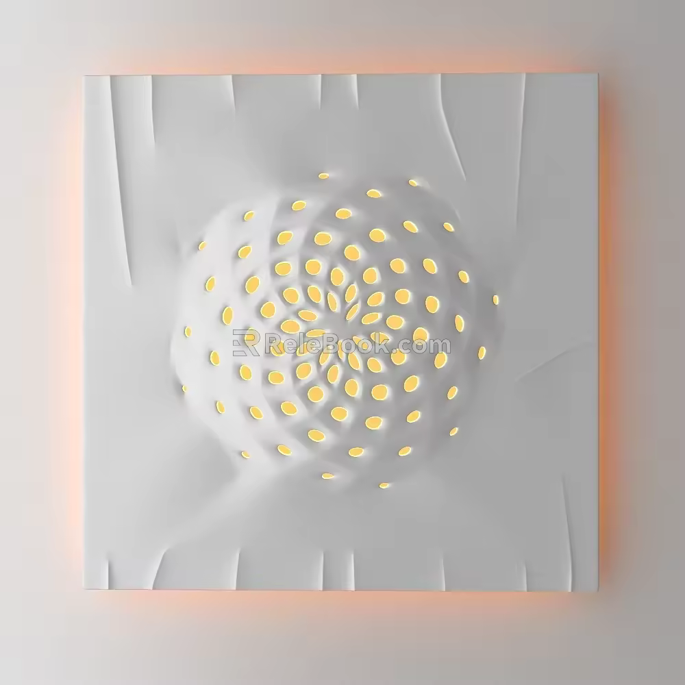 Night light decorative lamp induction lamp sound control lamp 3d model