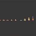 Assorted Colorful Candies And Cookies Arranged Neatly On Black Background