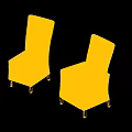 Two Wicker Single Sofa with Light Colored Cushions Backrest and Armrests