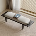 bed end stool bench 3d model