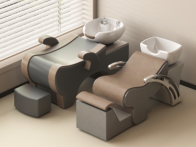 Barber chair shampoo chair massage chair perm chair barber shop shampoo bed combination model