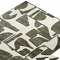 Abstract Geometric Design Square Rug For Modern Living Room Floor Decor