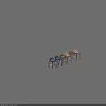 Modern Bar Stools With Wooden Frame Upholstered Seat And Multiple Color Options