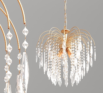 Jane's crystal chandelier 3d model