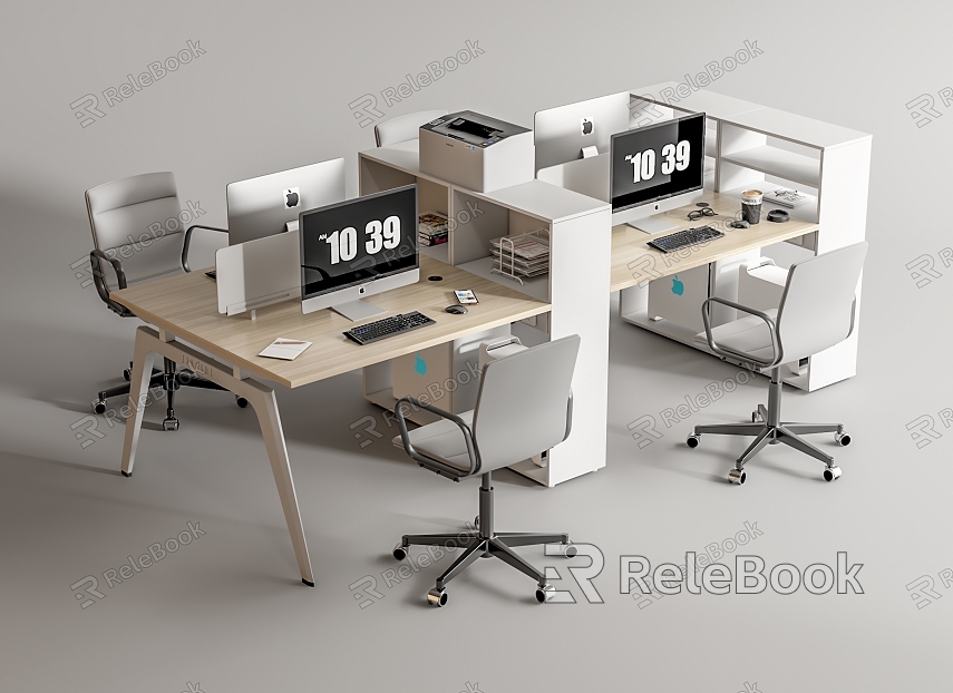 Modern Office Desk and Chair Office Desk and Chair Staff Station Computer Desk and Chair model