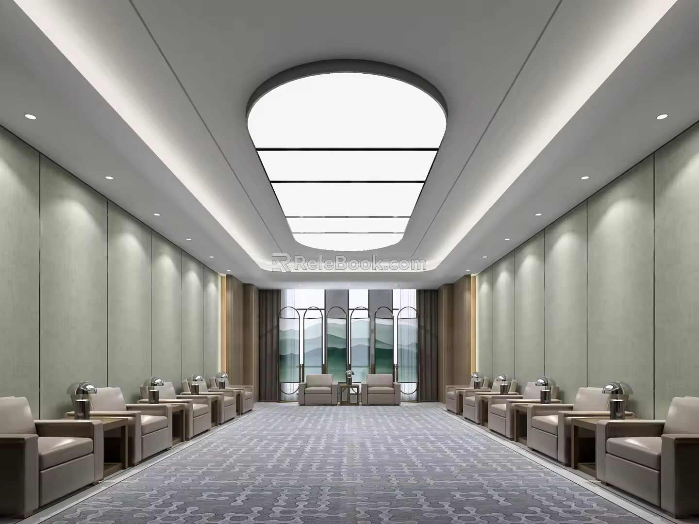 Modern Reception Room 3d model