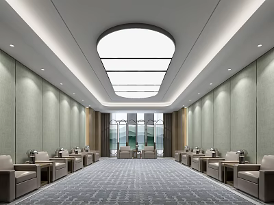 Modern Reception Room 3d model