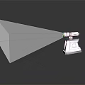 Modern projector slide projector equipment 3d model