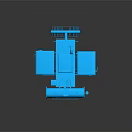 LIS SUPER Blue Power Transformer With Cylindrical Tank And Cooling Fins