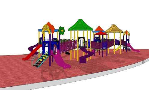 Children's amusement facilities 3d model