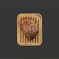 Bread sandwich bread pudding bean paste bread cheese bread big column bar breakfast bread European bread 3d model