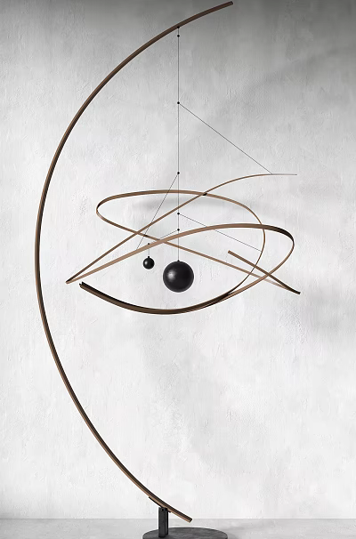 Modern floor lamp 3d model