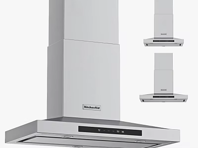 High Quality DeLonghi Stainless Steel Range Hood Modern Functional Kitchen Appliance Different Styles 3d model