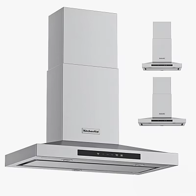 High Quality DeLonghi Stainless Steel Range Hood Modern Functional Kitchen Appliance Different Styles 3d model