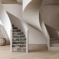 Rotary Staircase Combination 3d model