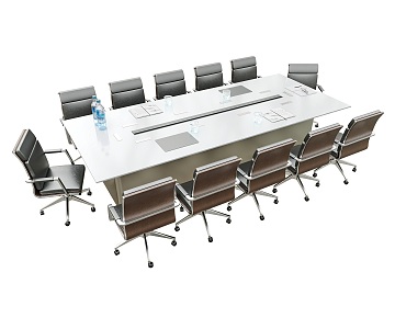 Minimalist Meeting Tables and Chairs Minimalist Office Tables and Chairs Meeting Tables and Chairs Public Office Area Meeting Rooms 3d model