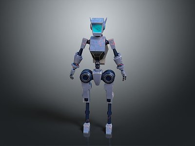 Robot Assistant Small Robot Butler Robot Butler Figure Game Figure model