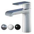 Modern Chrome Faucet Design With Silver White And Black Decorative Balls