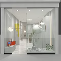 Modern Minimalist Clothing Store With Glass Facade And Interior Lighting Decor