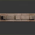 Rustic Arch Wooden Door With Stone Frame And Metal Hinges Design