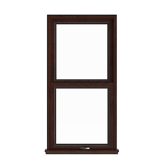 New Chinese-style windows Single-window casement window Wooden window Villa window 3d model