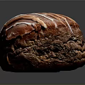 Freshly Baked Chocolate Pastry With White Frosting Drizzle And Soft Texture